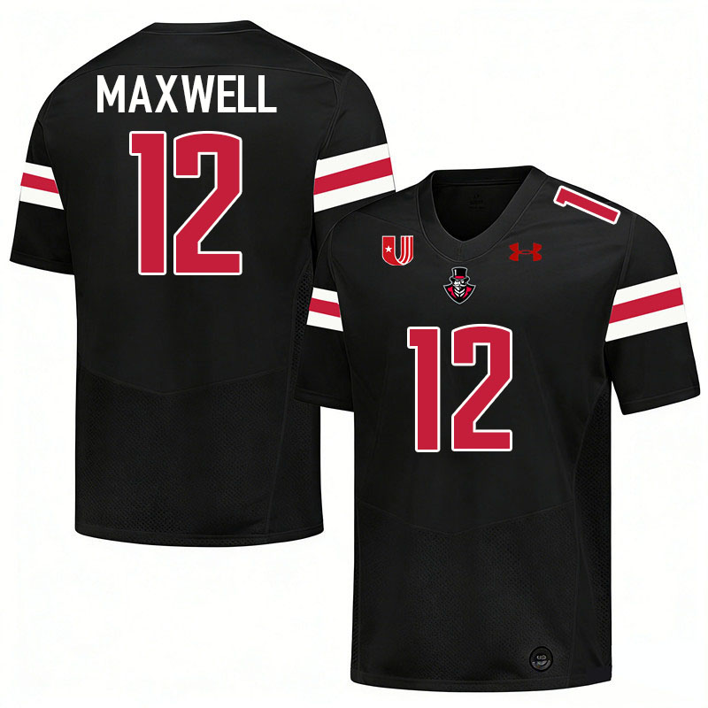 Austin Peay Governors #12 Kamari Maxwell College Football Jerseys,Uniforms Stitched-Black